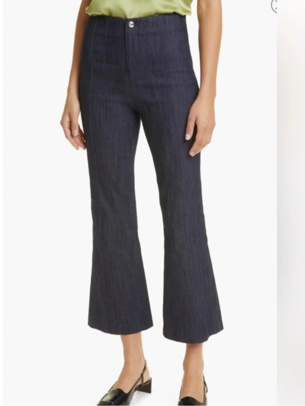 Cinq a Sept Jewel Cropped Carolina Pant Indigo Business Casual Women’s Size 2